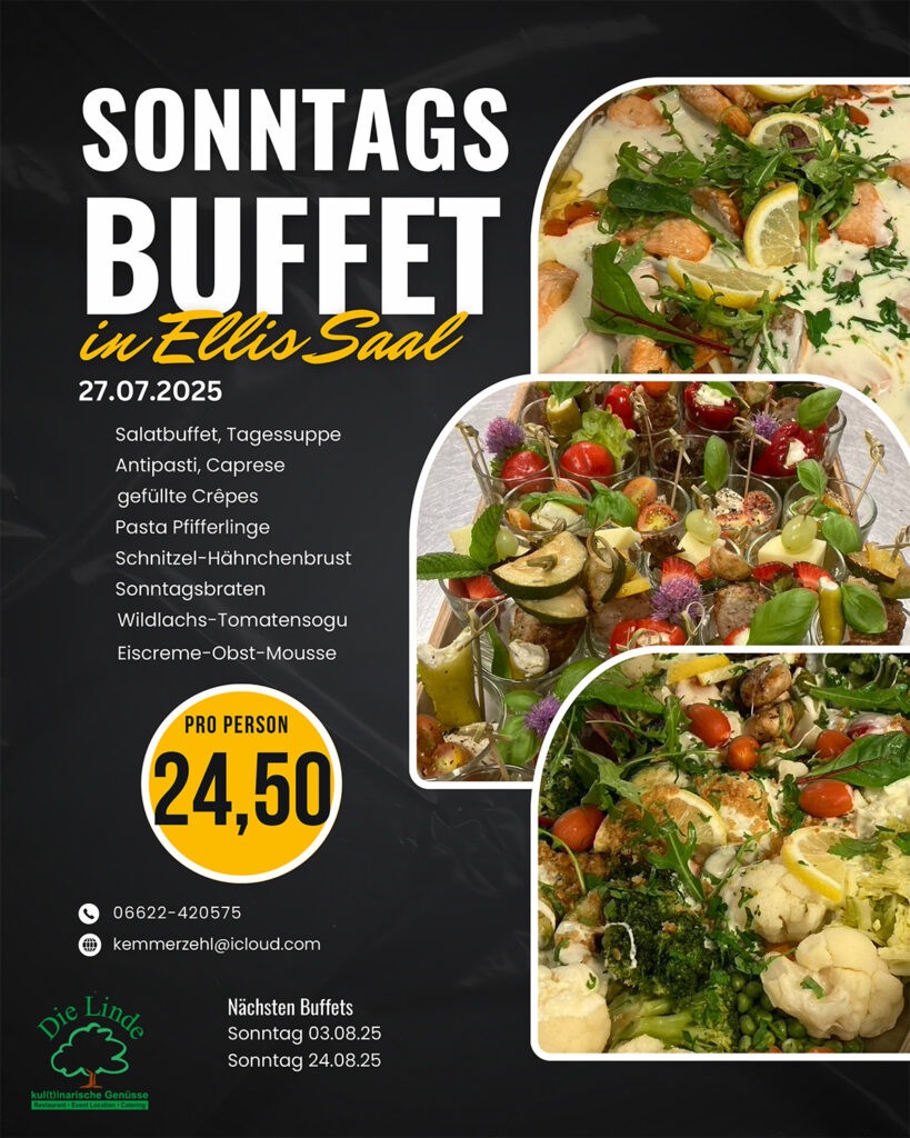 Sonntagbuffet am 27.07.2025